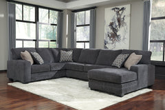 Furniture City Laplace - Ashley Furniture - Tracling Sectionals - RAF 3-Piece Sectional with Chaise / Slate - 72600S1