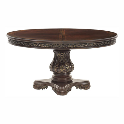 Deryn Park - 5 Piece Set (Round Table & 4 Side Chairs) - Cherry