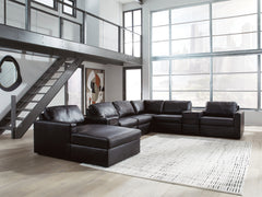 Furniture City Laplace - Ashley Furniture - ModMax II 8-Piece Sectional with Chaise and Audio Consoles - RAF 8-Piece Sectional with Chaise and Audio Consoles - 74305S47