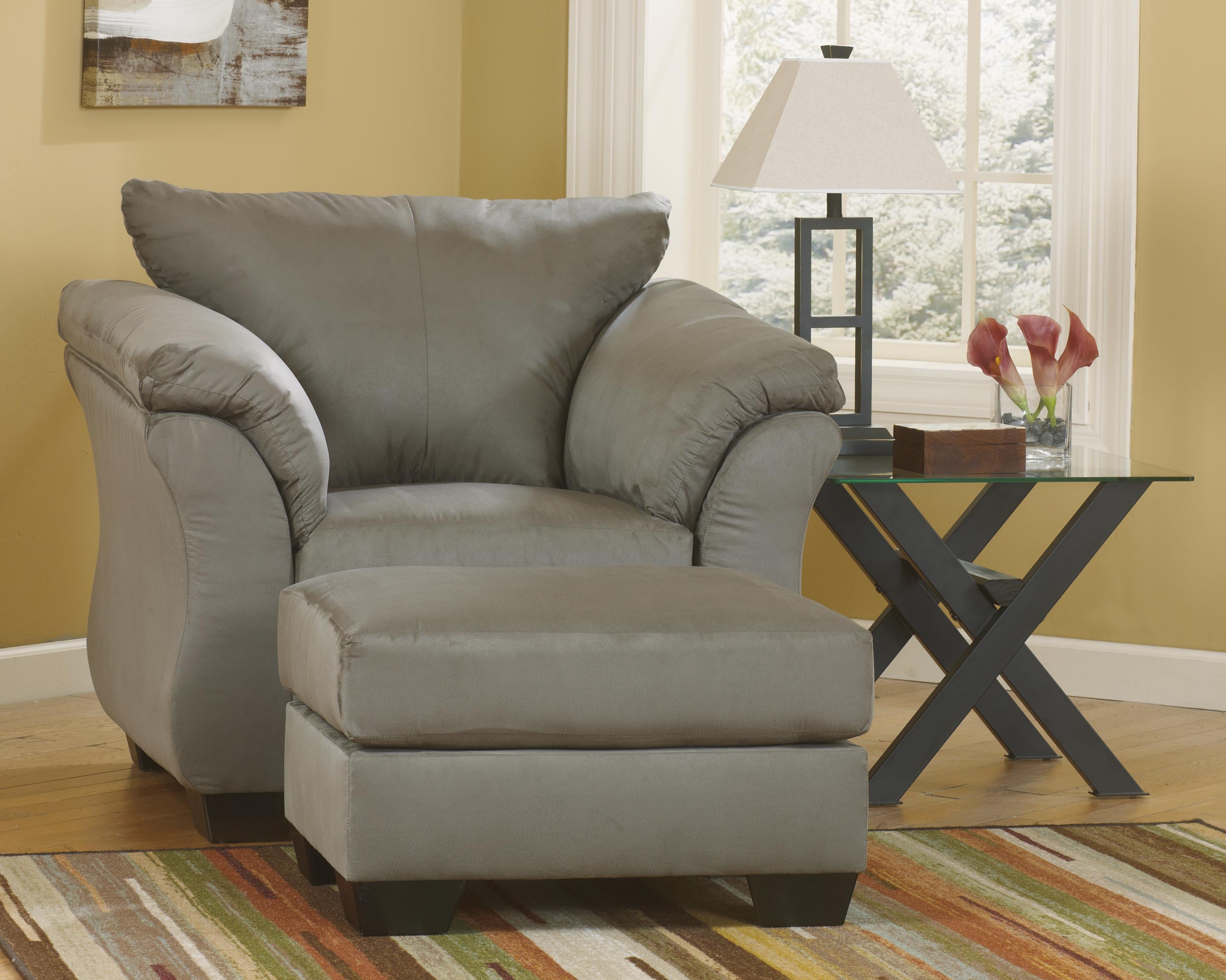 Furniture City Laplace - Ashley Furniture - DarcyLiving Room - Chair / Cobblestone - 7500514