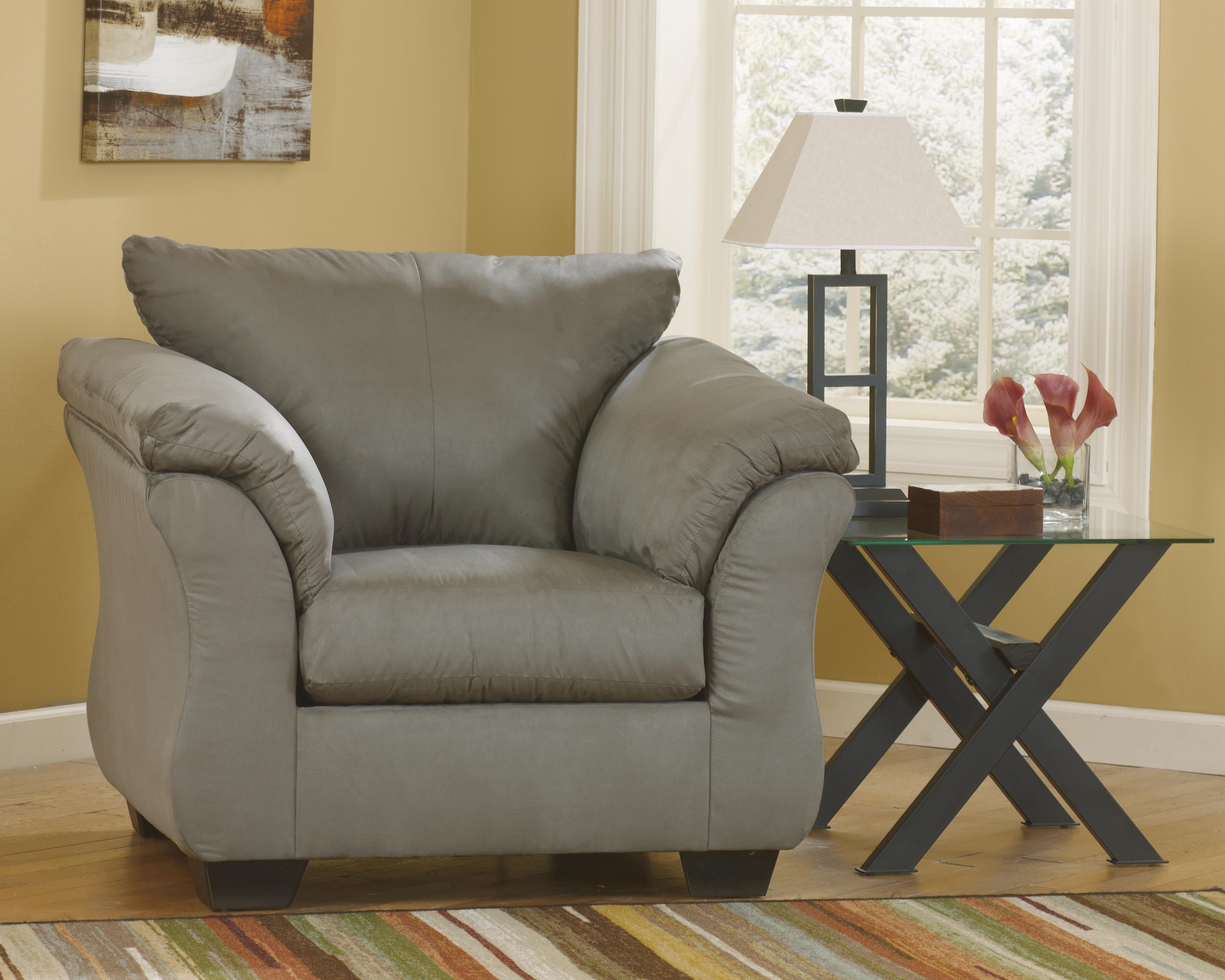 Furniture City Laplace - Ashley Furniture - DarcyLiving Room - Chair / Cobblestone - 7500520