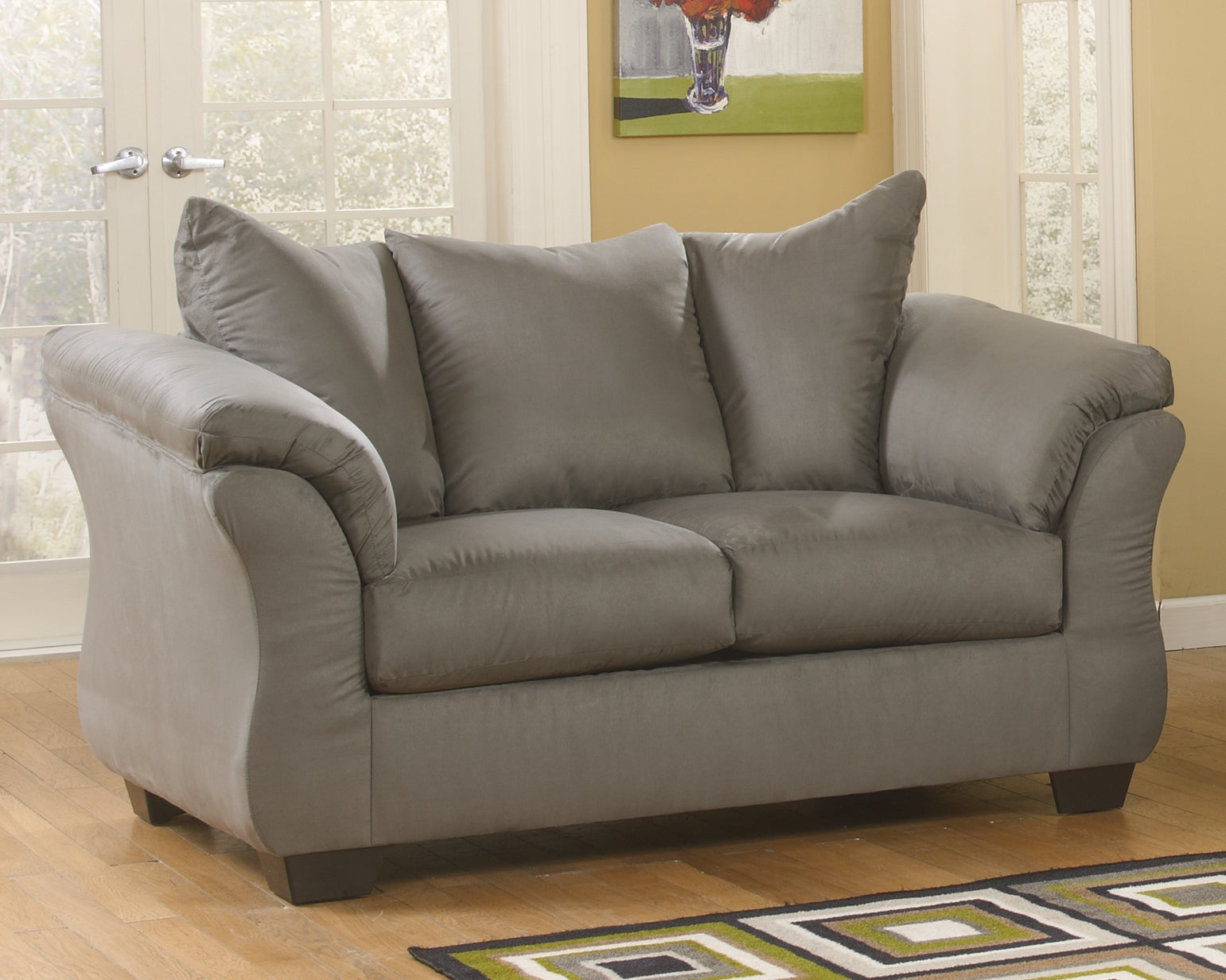 Furniture City Laplace - Ashley Furniture - DarcyLiving Room - Loveseat / Cobblestone - 7500535