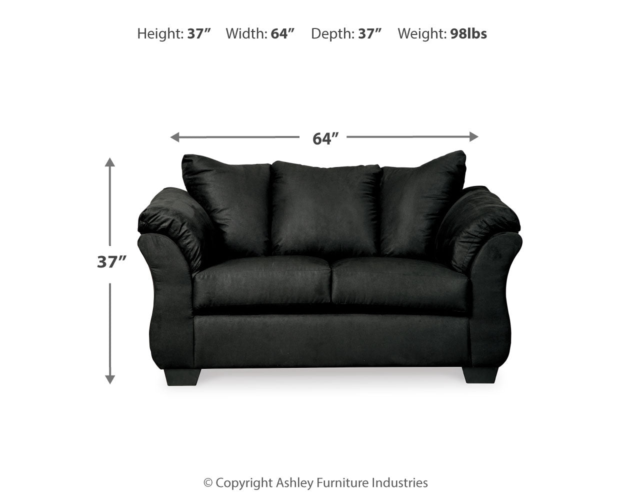 Furniture City Laplace - Ashley Furniture - DarcyLiving Room - Chair / Cobblestone - 7500835