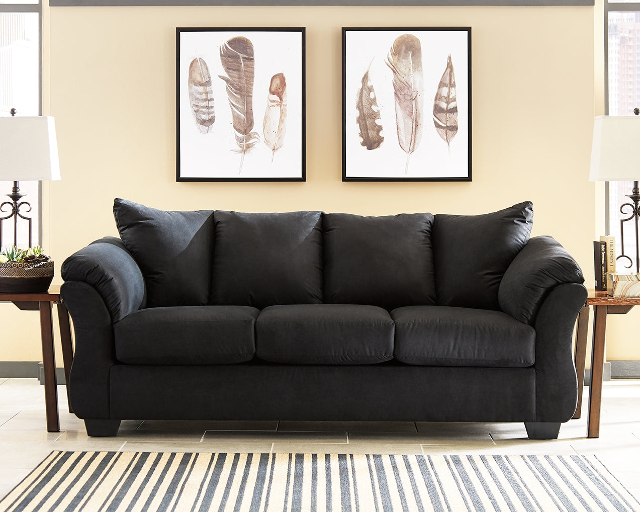 Furniture City Laplace - Ashley Furniture - DarcyLiving Room - Sofa / Black - 7500838