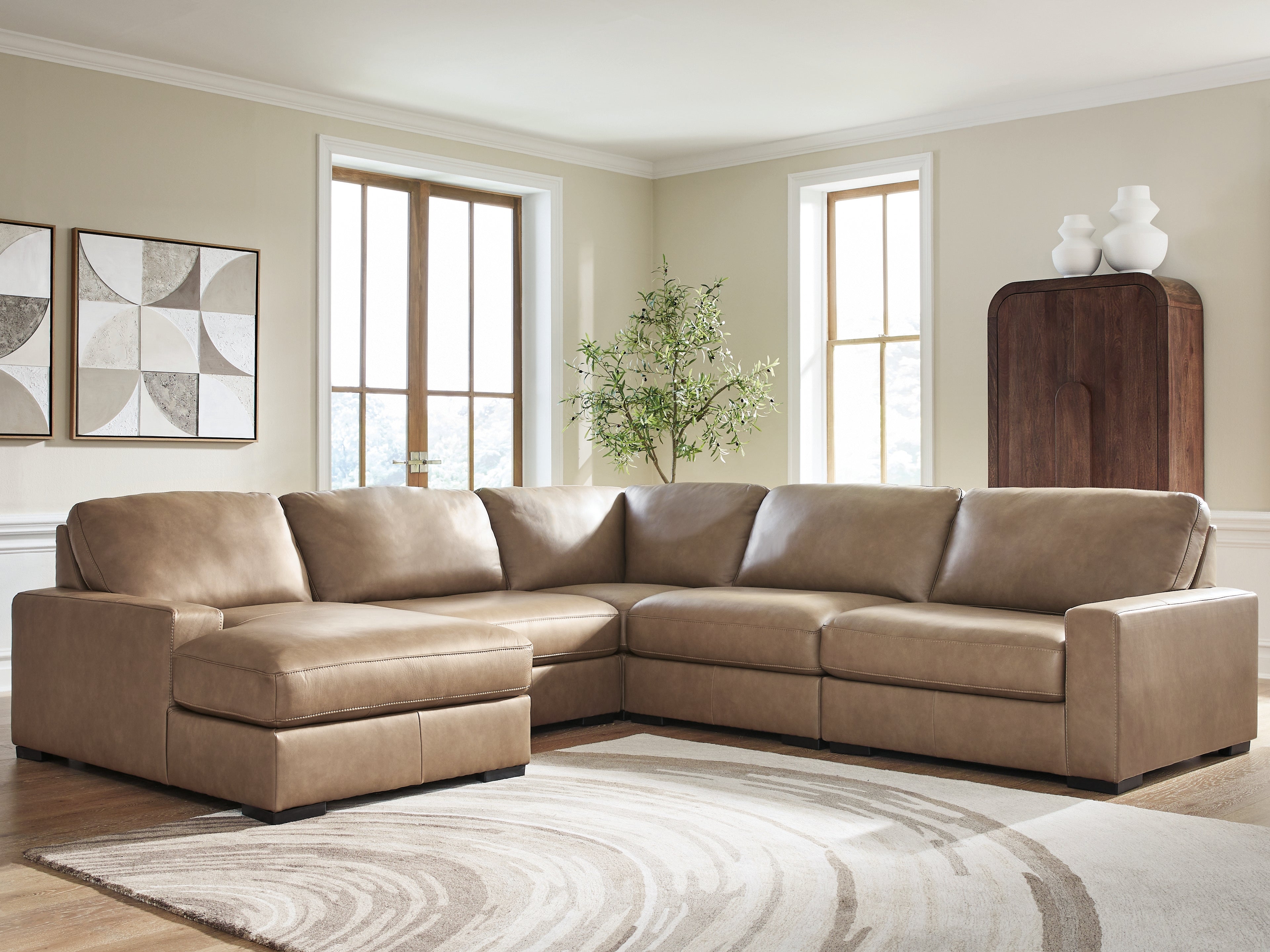 Furniture City Laplace - Ashley Furniture - Veronella 5-Piece Sectional with Chaise - RAF 5-Piece Sectional with Chaise - 76106S12
