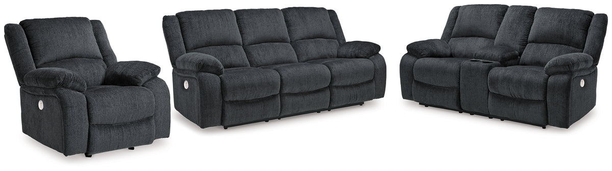 Furniture City Laplace - Ashley Furniture - Draycoll Power Reclining Sofa, Loveseat and Recliner - Power Reclining Sofa, Loveseat and Recliner - 76504U5