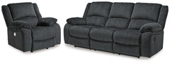 Furniture City Laplace - Ashley Furniture - Draycoll Reclining Sofa and Power Recliner - Reclining Sofa and Power Recliner - 76504U9