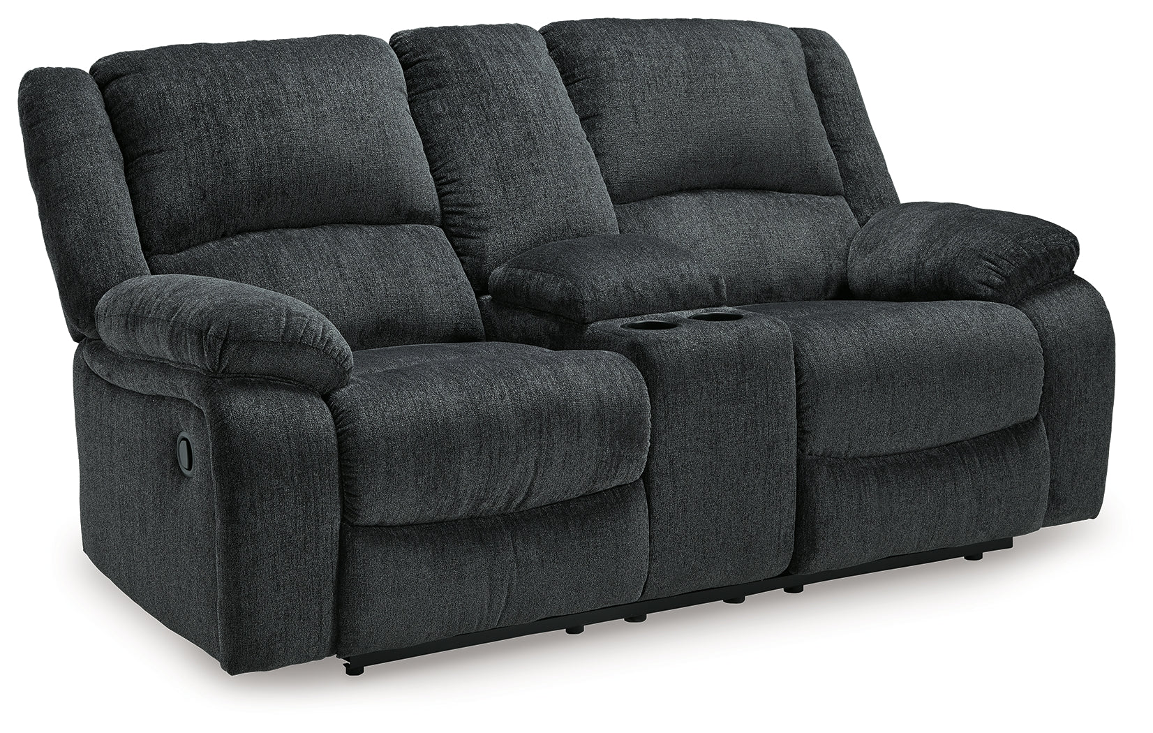 Furniture City Laplace - Ashley Furniture - DraycollLiving Room - DBL Rec Loveseat w/Console / Slate - 7650494