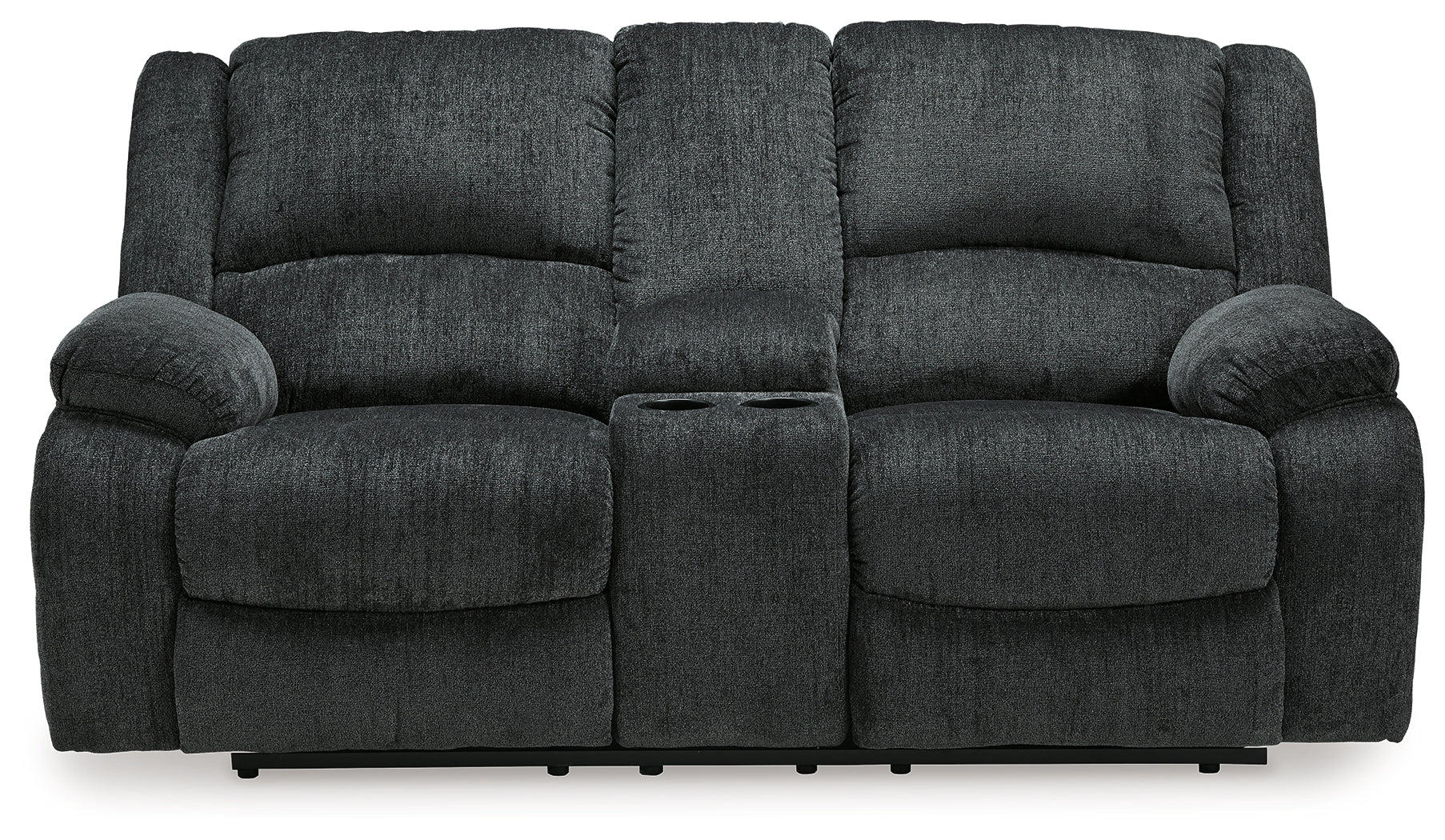 Furniture City Laplace - Ashley Furniture - DraycollLiving Room - DBL Rec Loveseat w/Console / Slate - 7650494