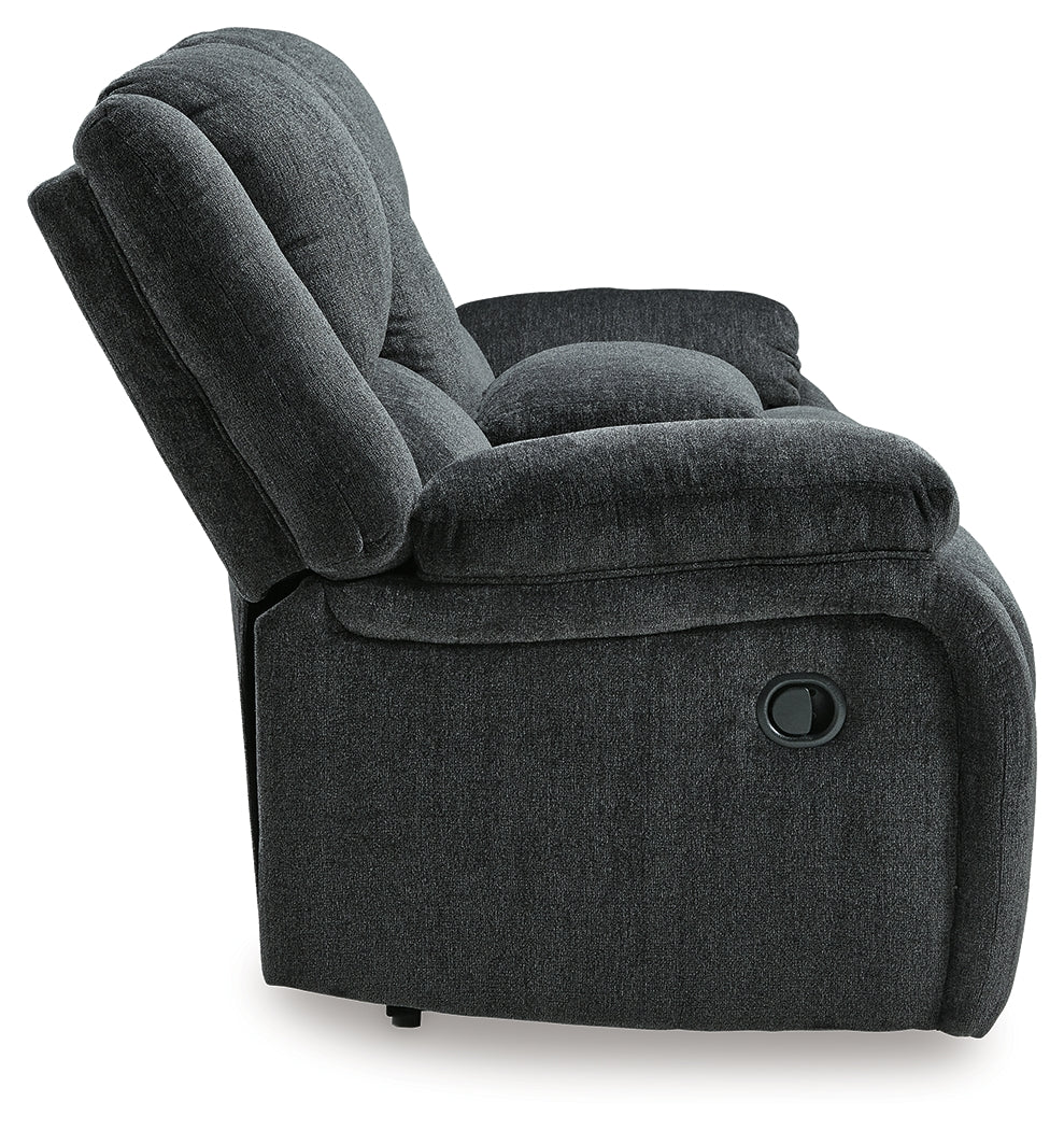 Furniture City Laplace - Ashley Furniture - DraycollLiving Room - DBL Rec Loveseat w/Console / Slate - 7650494