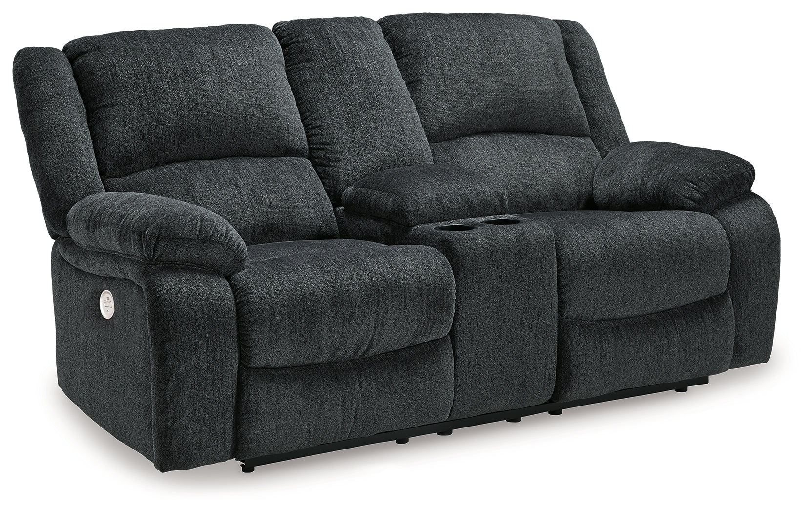 Furniture City Laplace - Ashley Furniture - DraycollLiving Room - DBL REC PWR Loveseat w/Console / Slate - 7650496