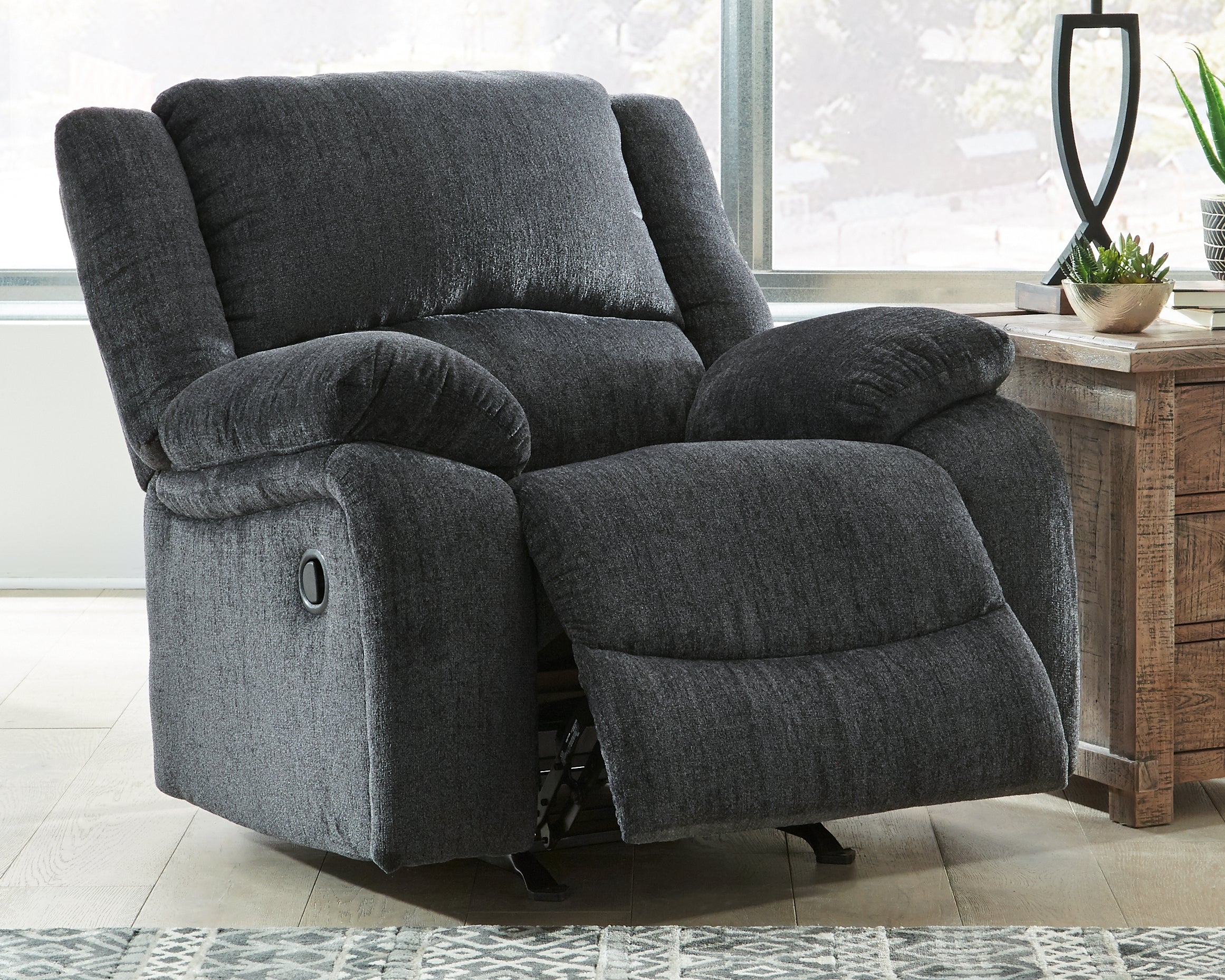 Furniture City Laplace - Ashley Furniture - DraycollLiving Room - Rocker Recliner / Slate - 7650425