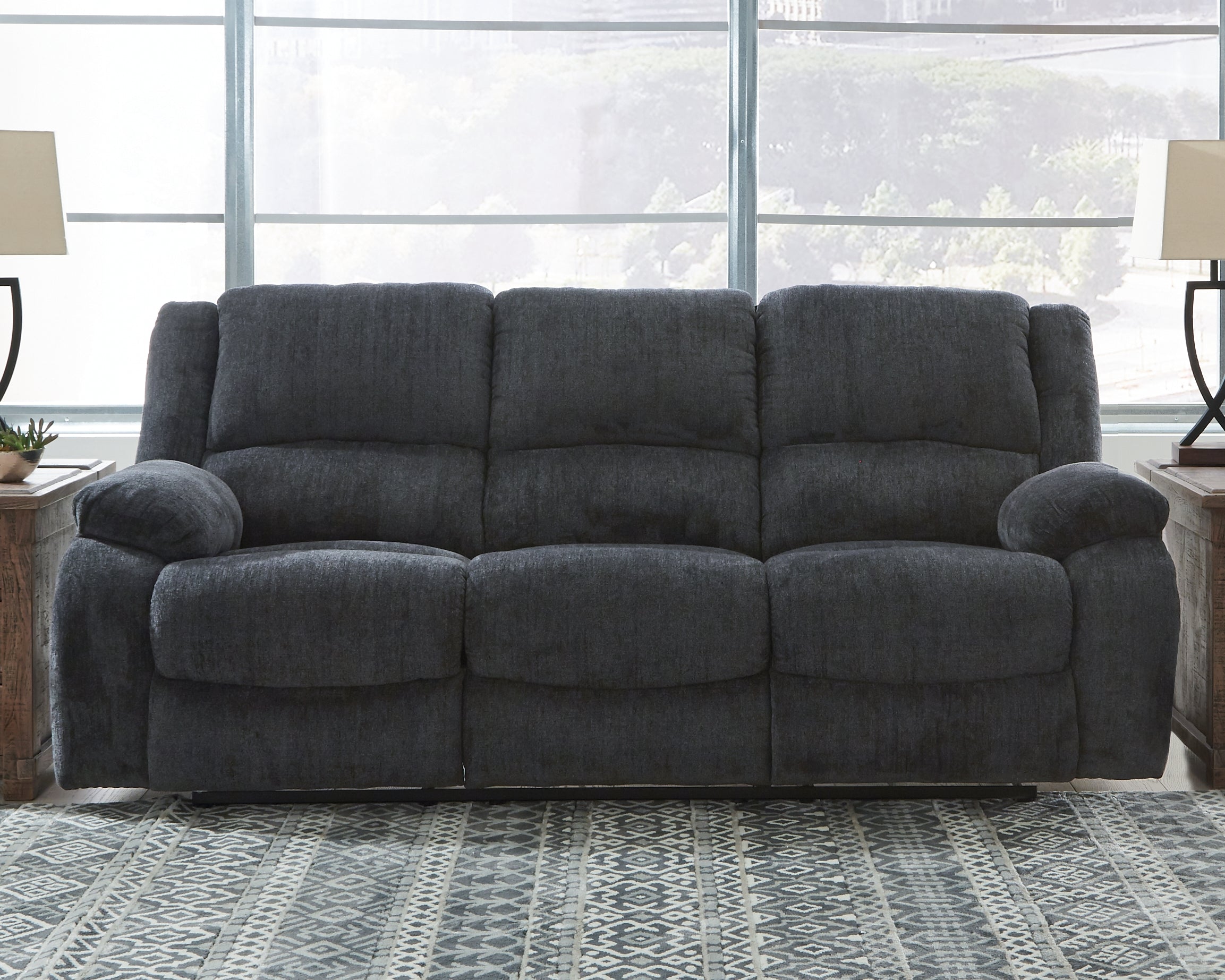 Furniture City Laplace - Ashley Furniture - DraycollLiving Room - Reclining Sofa / Slate - 7650488