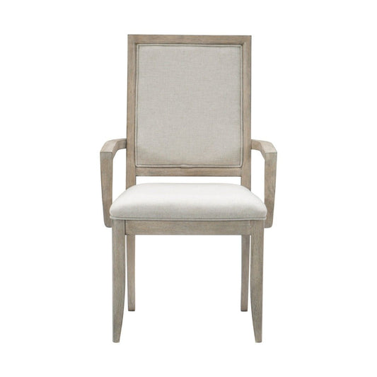 McKewen - Arm Chair (Set of 2) - White / Gray