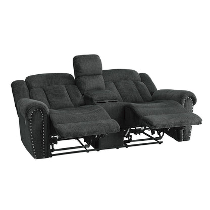 Nutmeg - Double Reclining Loveseat With Center Console