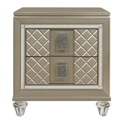 Loudon - Nightstand - Gold / Silver / Champagne