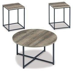 Wadeworth - Occasional Table Set (Set of 3) - Brown / Beige