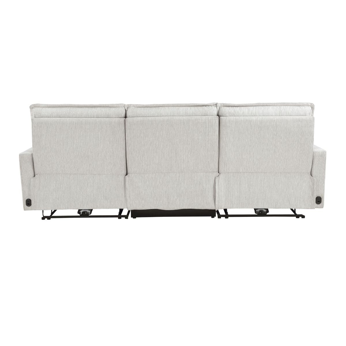 Salida - Power Double Reclining Sofa With Power Headrests - White