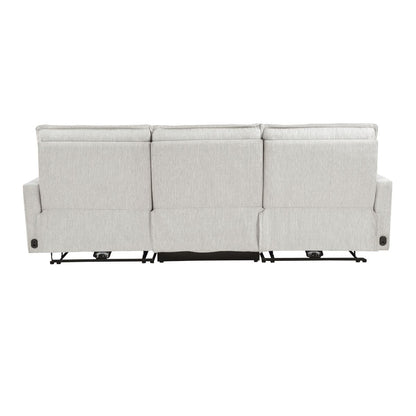 Salida - Power Double Reclining Sofa With Power Headrests - White