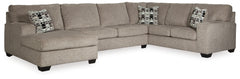 Furniture City Laplace - Ashley Furniture - Ballinasloe Sectionals - RAF 3-Piece Sectional with Chaise / Smoke - 80703S1