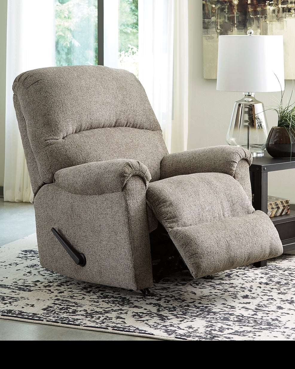 Furniture City Laplace - Ashley Furniture - BallinasloeLiving Room - Rocker Recliner / Platinum - 8070225