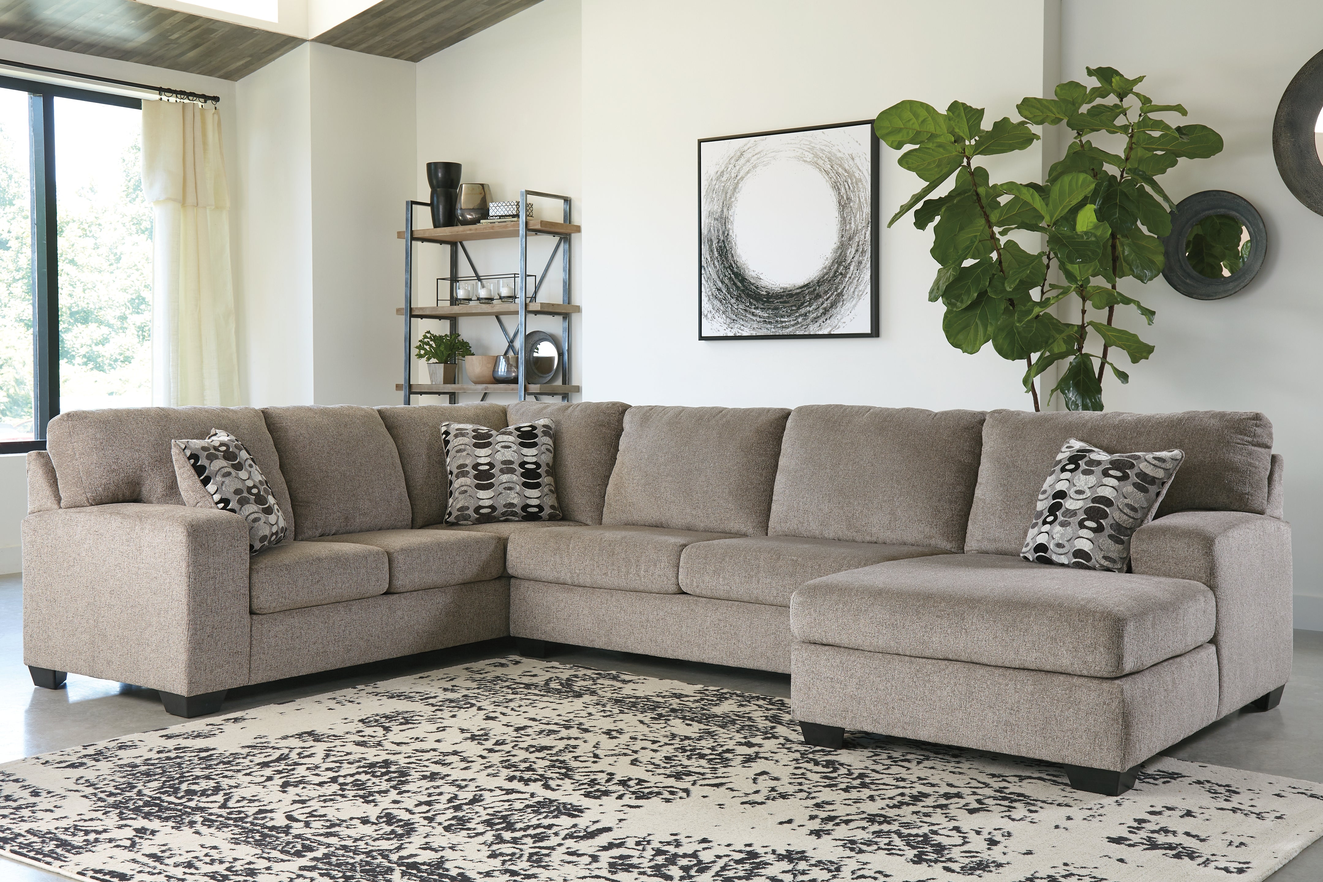 Furniture City Laplace - Ashley Furniture - Ballinasloe Sectionals - LAF 3-Piece Sectional with Chaise - 80702S2