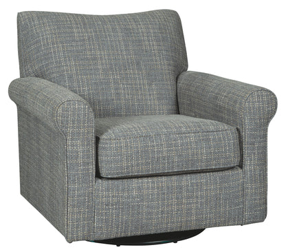 Renley - Swivel Glider Accent Chair - Ash