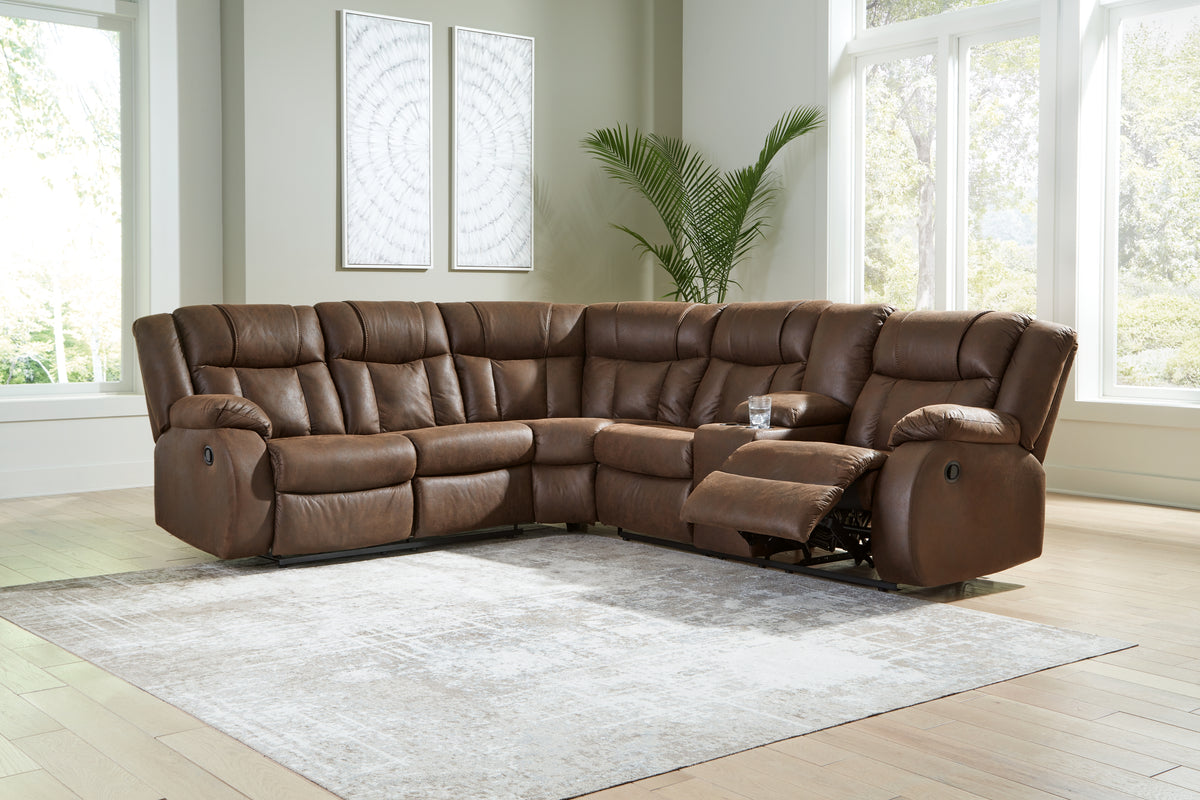 Furniture City Laplace - Ashley Furniture - Trail Boys Sectionals - 2-Piece Reclining Sectional - 82703S1