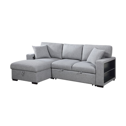 Pompano - Sectional With Chaise, Pull-Out Bed And Hidden Storage, Charging Ports