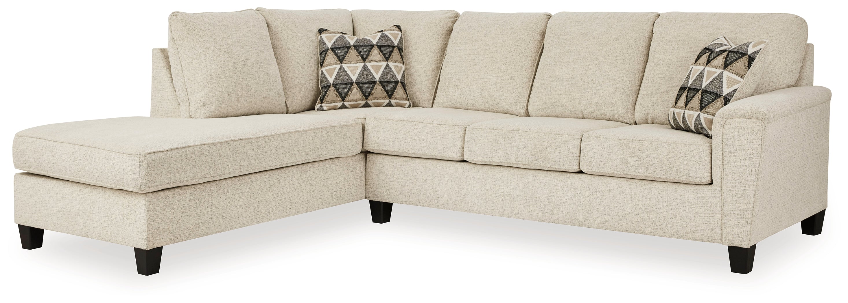 Furniture City Laplace - Ashley Furniture - Abinger Sectionals - LAF 2-Piece Sleeper Sectional with Chaise / Natural - 83904S3