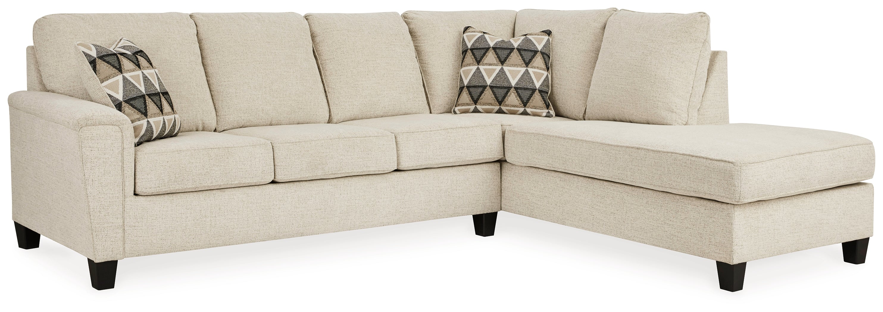 Furniture City Laplace - Ashley Furniture - Abinger Sectionals - LAF 2-Piece Sleeper Sectional with Chaise / Natural - 83904S2
