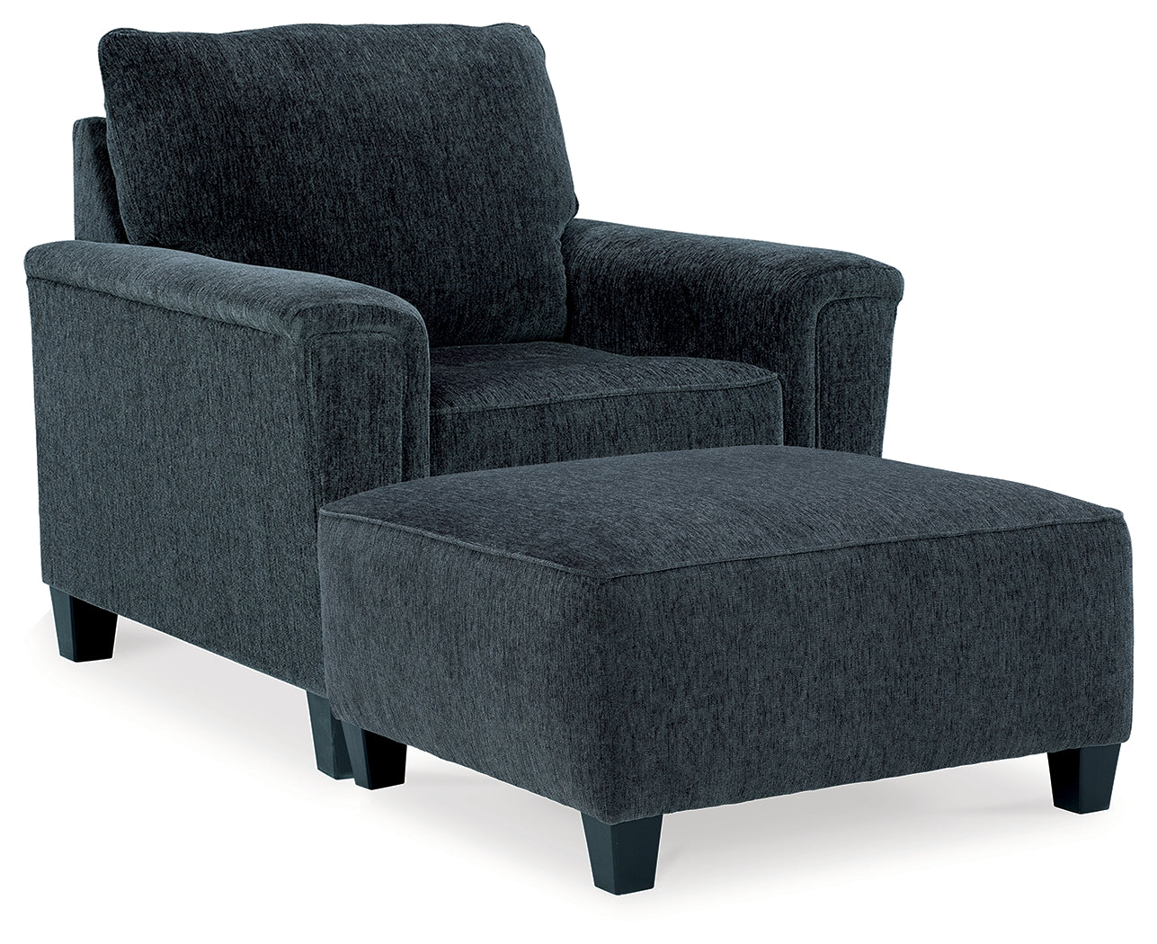 Furniture City Laplace - Ashley Furniture - Abinger Chair and Oversized Ottoman - Chair and Oversized Ottoman / Smoke - 83905U6