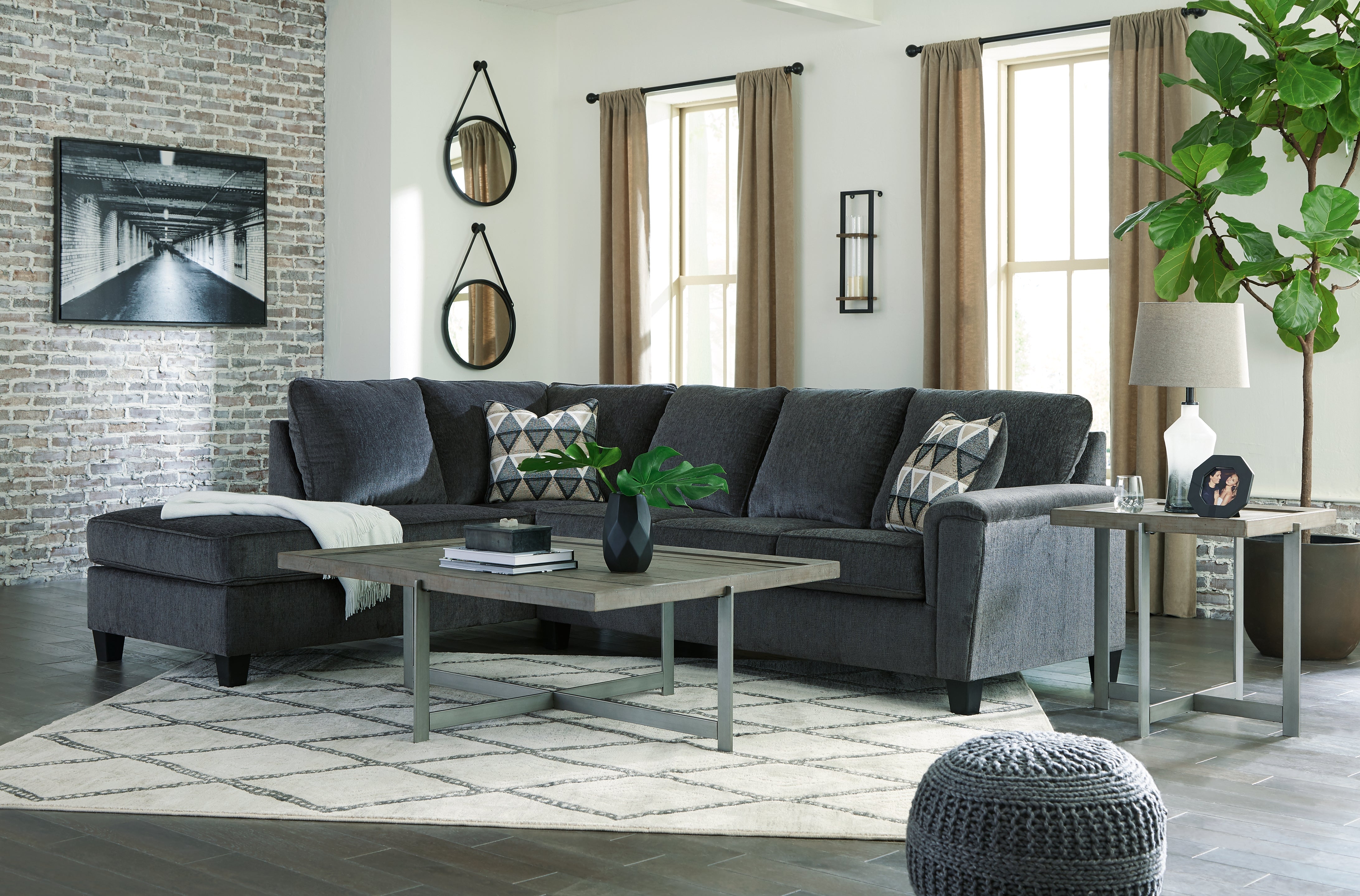 Furniture City Laplace - Ashley Furniture - Abinger Sectionals - LAF Sofa Sleeper / Natural - 8390469