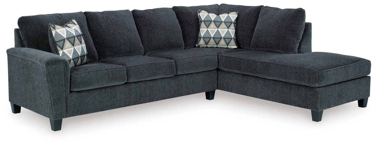 Furniture City Laplace - Ashley Furniture - Abinger 2-Piece Sleeper Sectional with Chaise - RAF 2-Piece Sleeper Sectional with Chaise / Smoke - 83905S3
