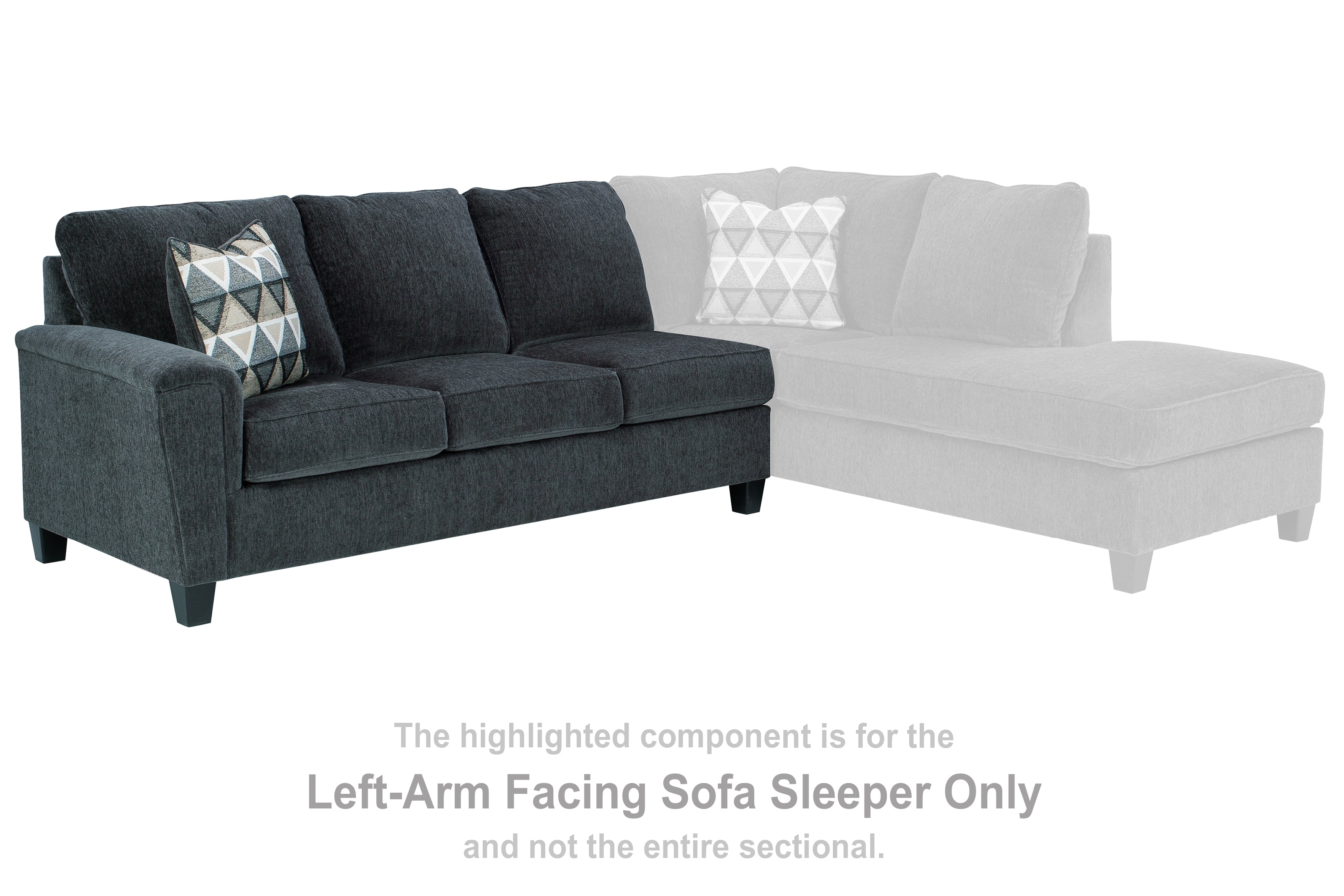 Furniture City Laplace - Ashley Furniture - Abinger Sectionals - RAF Sofa Sleeper / Natural - 8390569