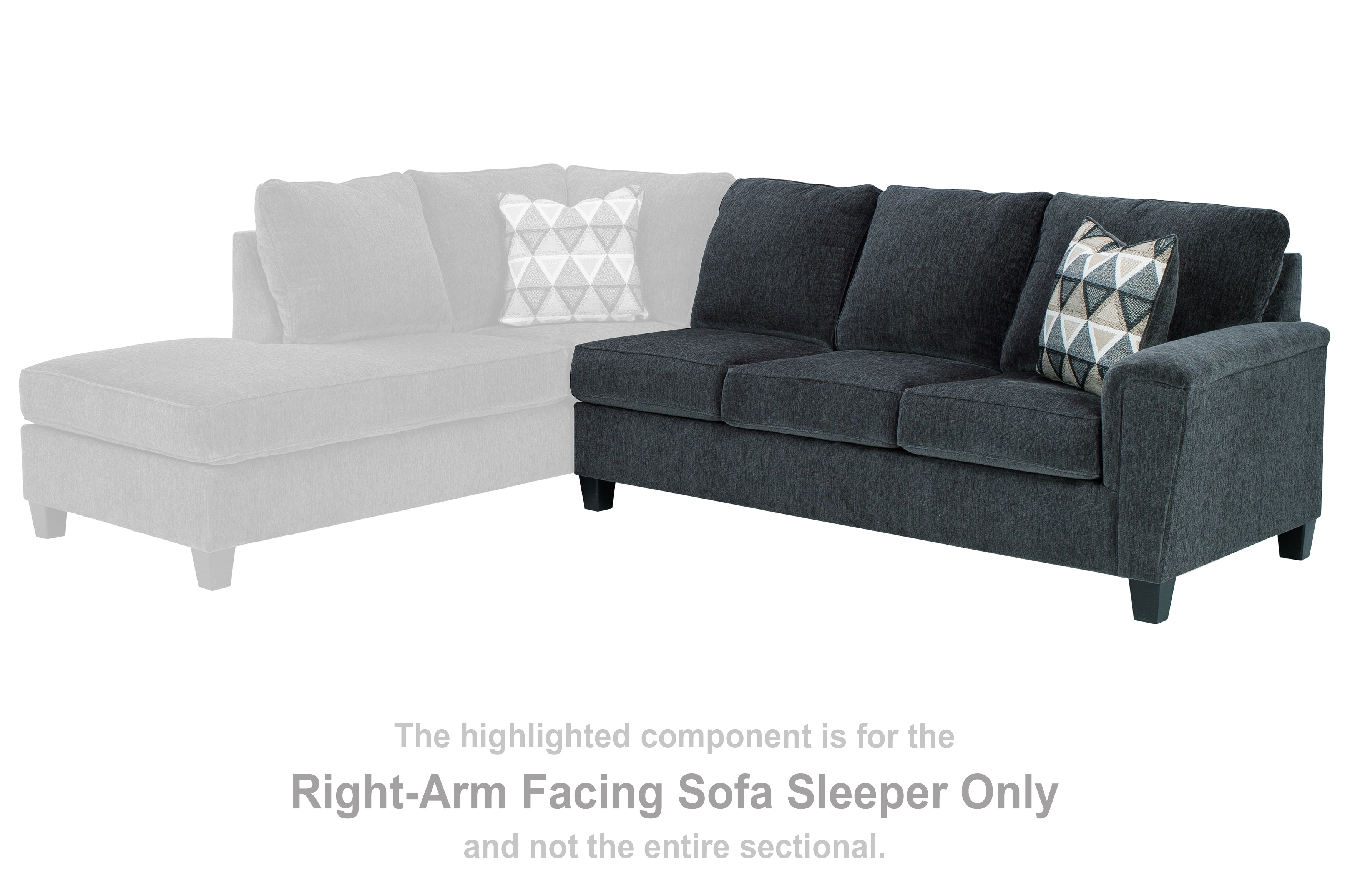 Furniture City Laplace - Ashley Furniture - Abinger Sectionals - RAF Sofa Sleeper / Natural - 8390570