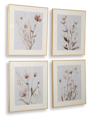 Chettings - Wall Art Set (Set of 4) - Beige / Gray / Blush