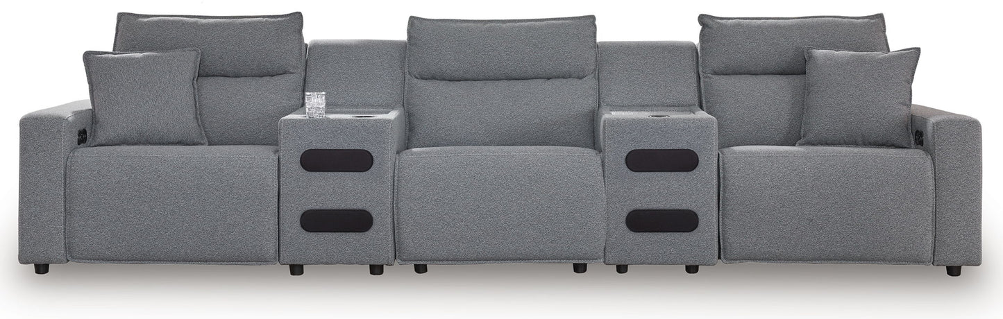 Modmax II - Reclining Sectional - Salt And Pepper