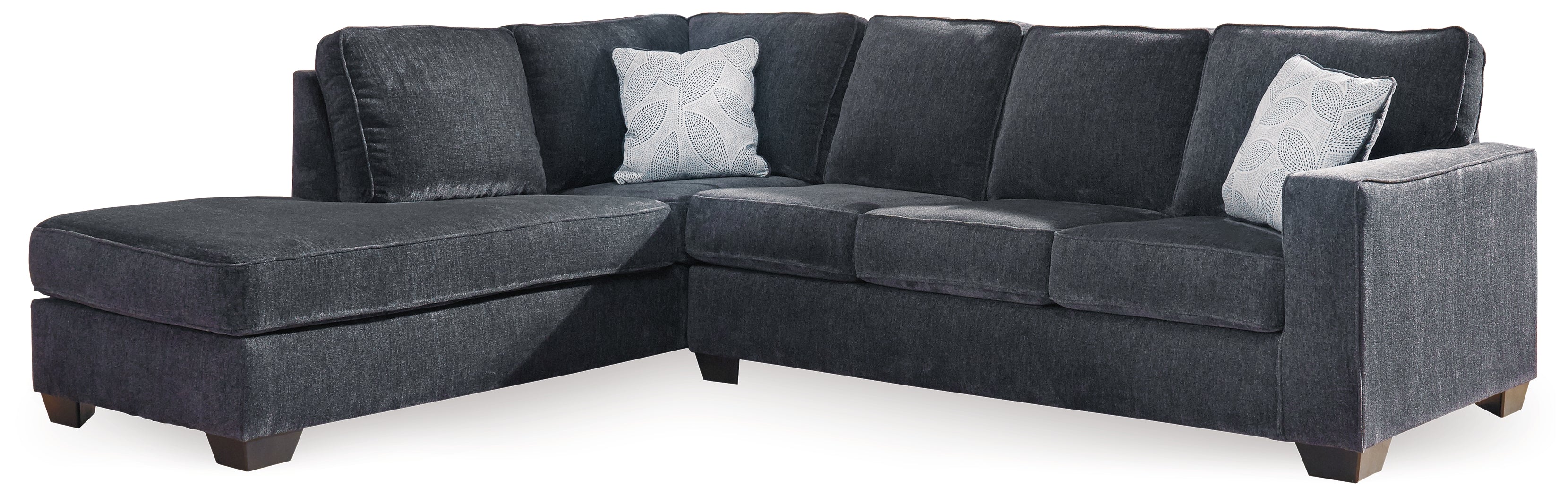 Furniture City Laplace - Ashley Furniture - Altari Sectionals - RAF 2-Piece Sleeper Sectional with Chaise / Slate - 87213S4