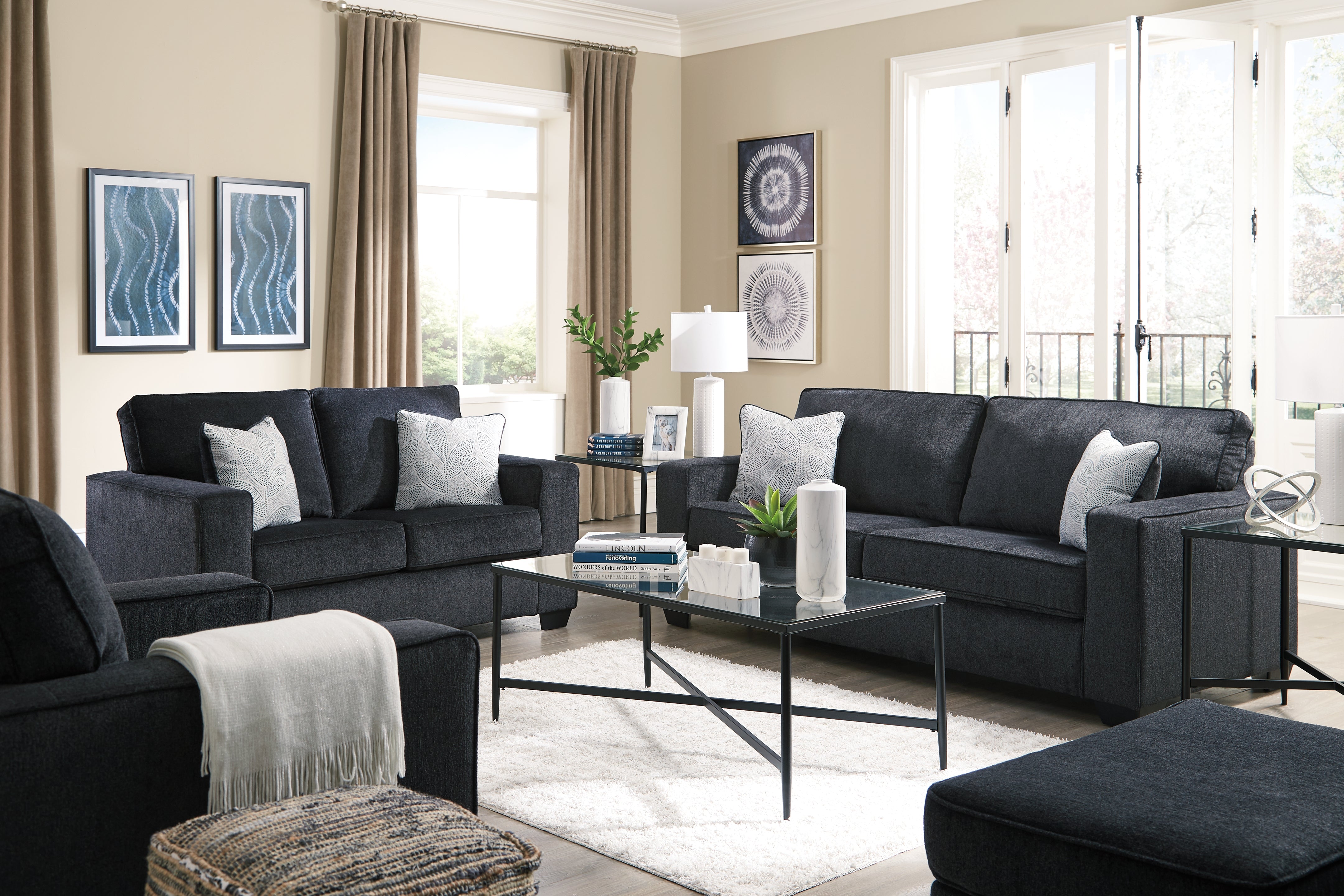 Furniture City Laplace - Ashley Furniture - AltariLiving Room - Queen Sofa Sleeper / Slate - 8721339