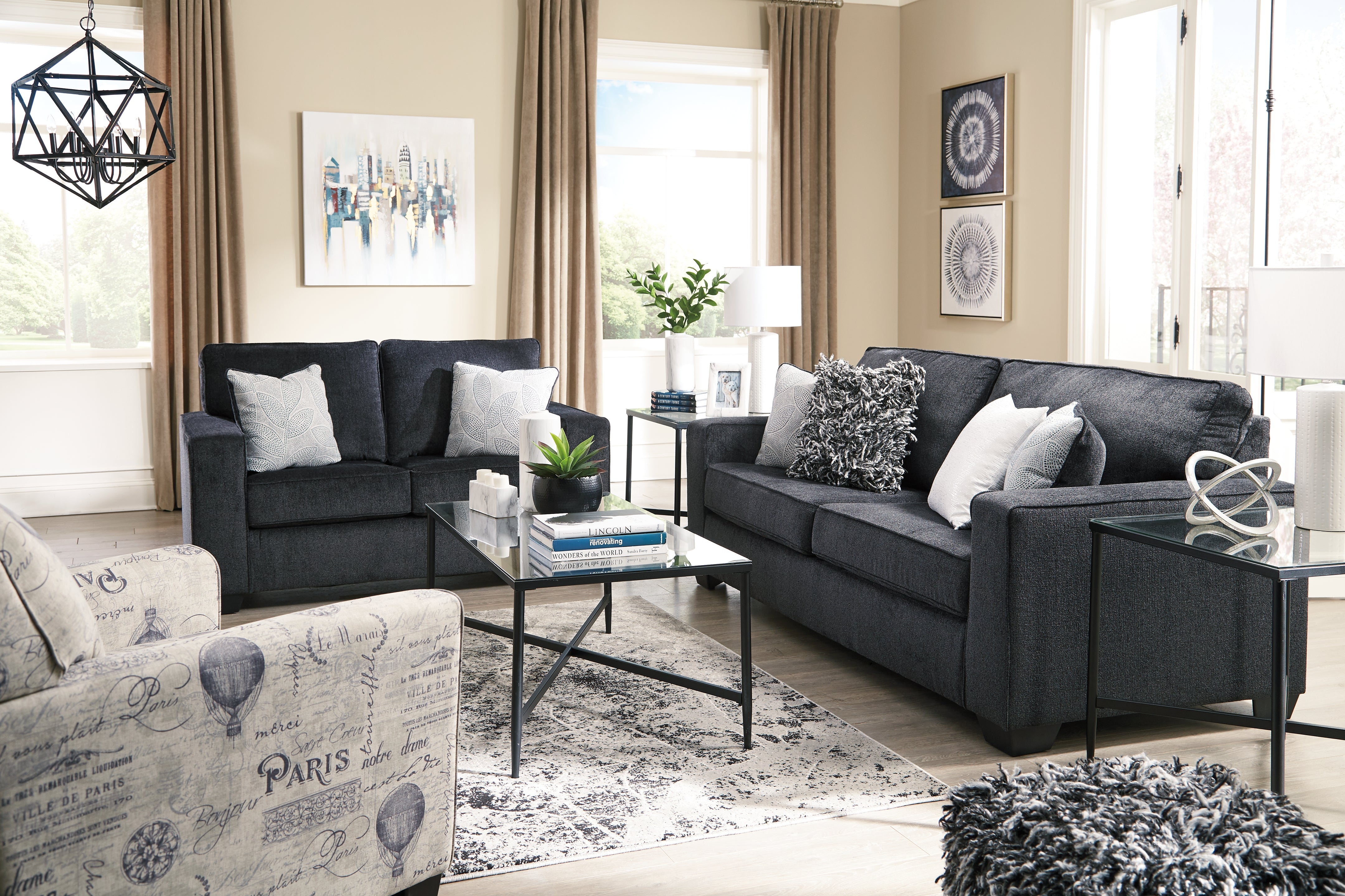 Furniture City Laplace - Ashley Furniture - AltariLiving Room - Queen Sofa Sleeper / Slate - 8721339