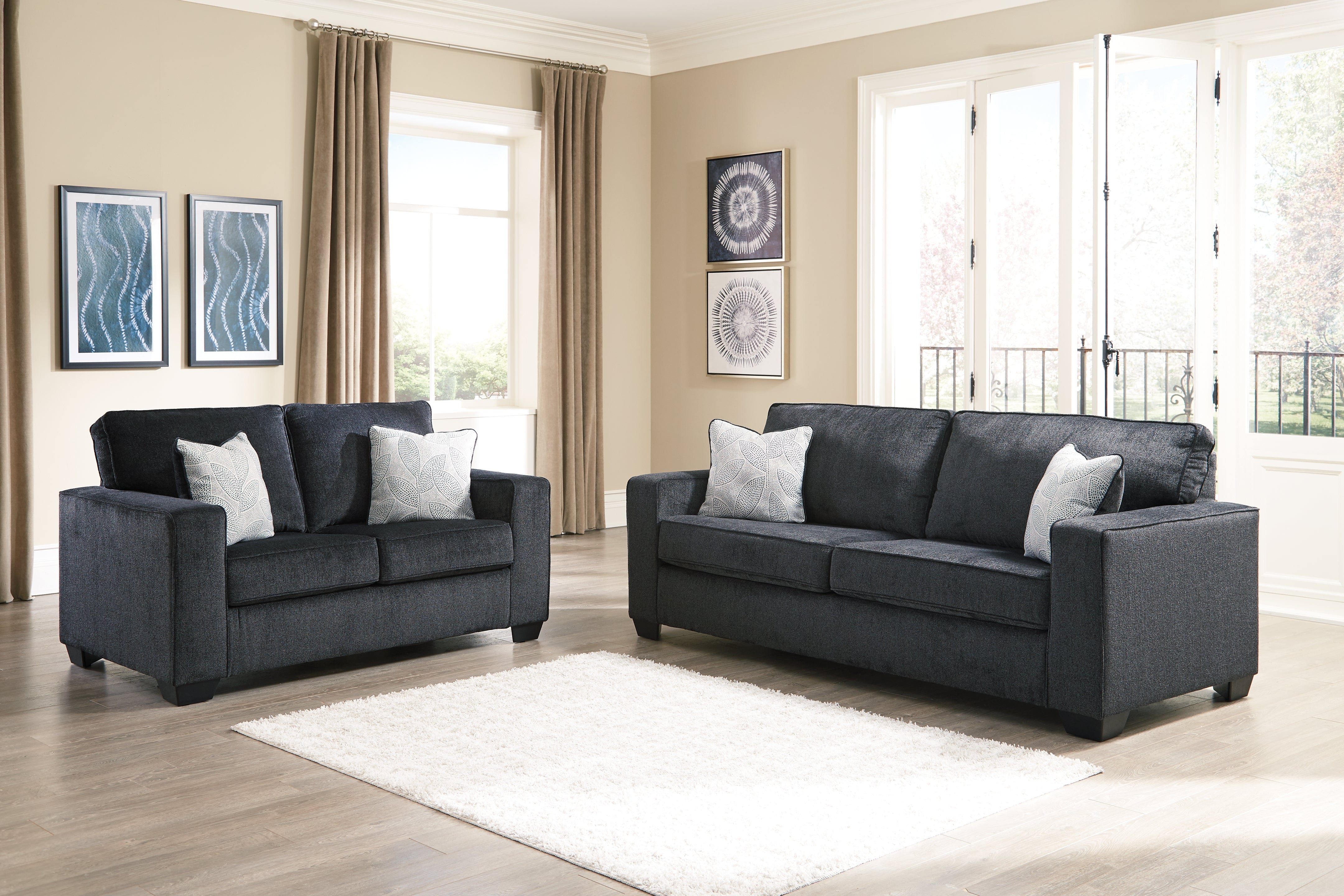 Furniture City Laplace - Ashley Furniture - AltariLiving Room - Queen Sofa Sleeper / Slate - 8721339