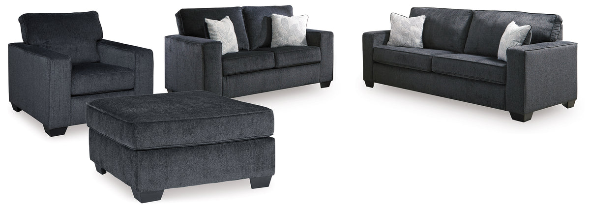 Furniture City Laplace - Ashley Furniture - Altari Queen Sofa Sleeper, Loveseat, Chair and Oversized Ottoman - Queen Sofa Sleeper, Loveseat, Chair and Oversized Ottoman - 87213U12
