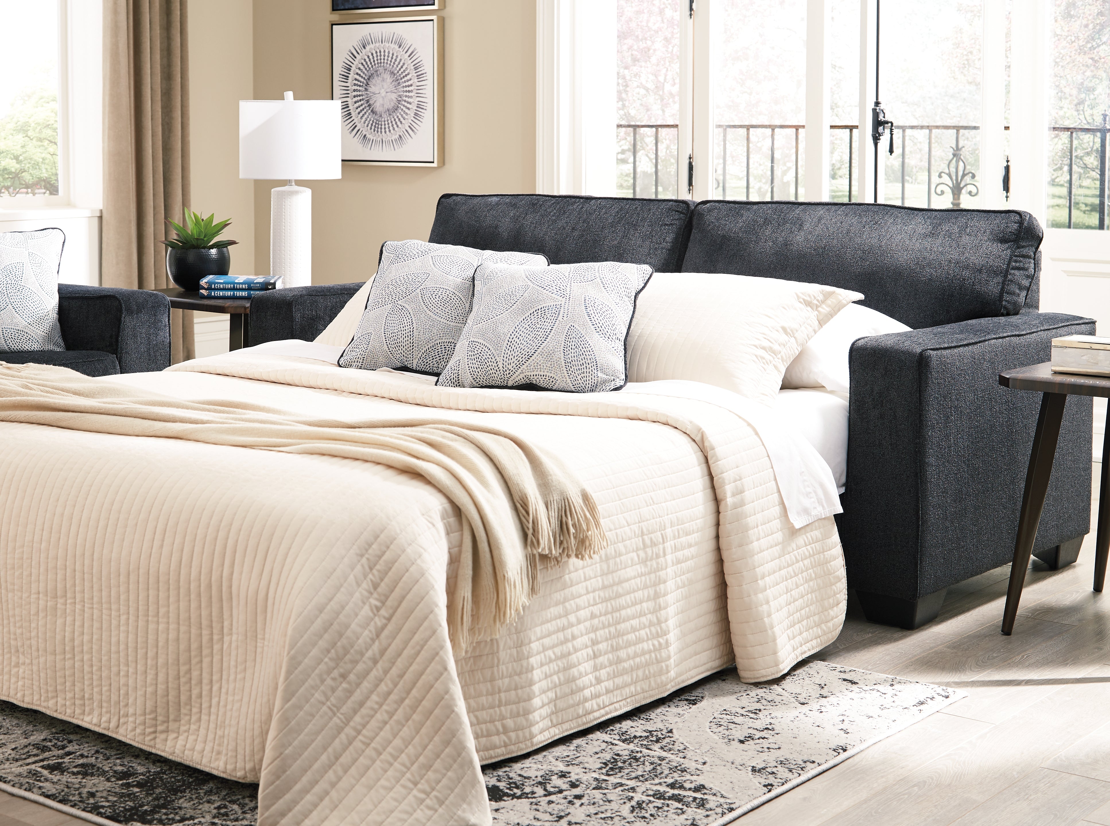 Furniture City Laplace - Ashley Furniture - AltariLiving Room - Queen Sofa Sleeper / Slate - 8721339