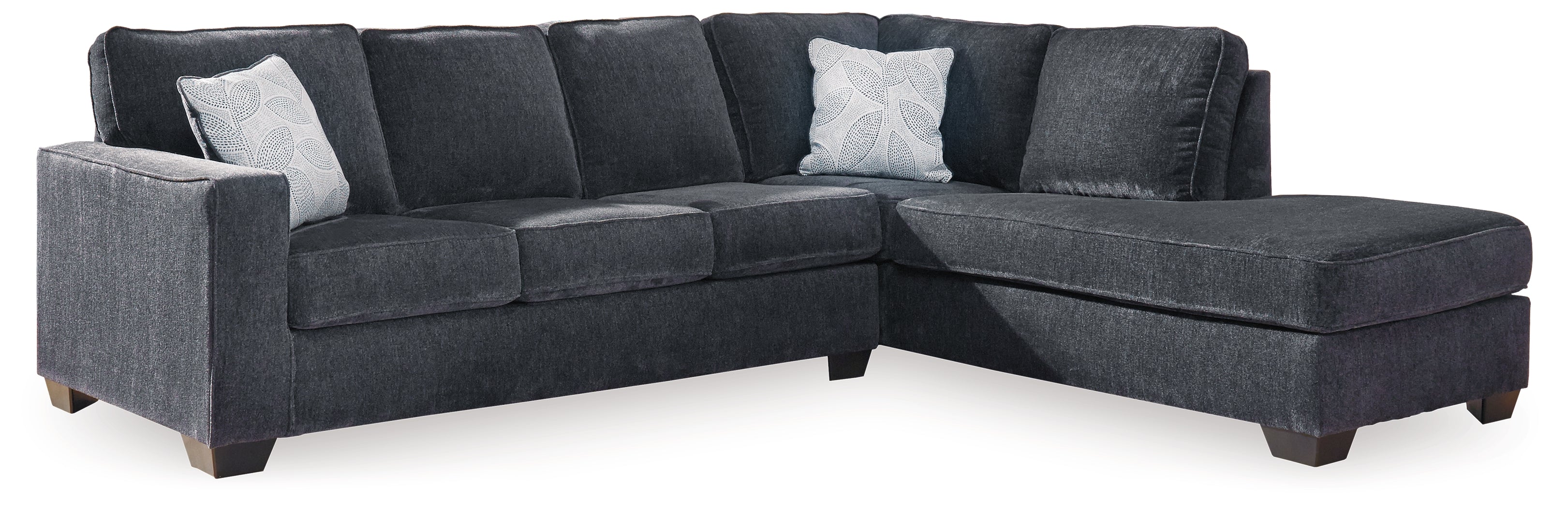 Furniture City Laplace - Ashley Furniture - Altari Sectionals - 2-Piece Sleeper Sectional with Chaise / Slate - 87213S3