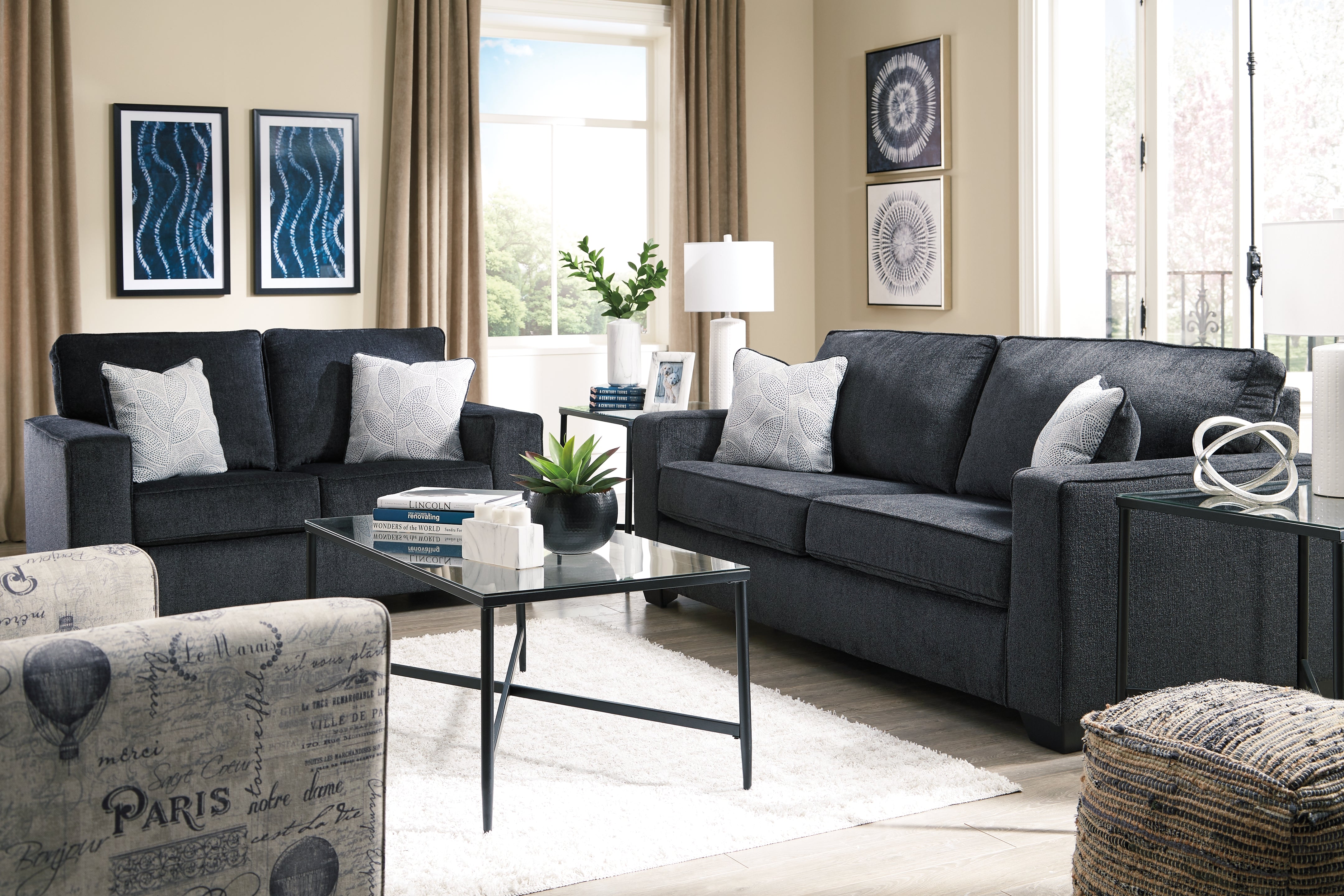 Furniture City Laplace - Ashley Furniture - AltariLiving Room - Loveseat / Slate - 8721335