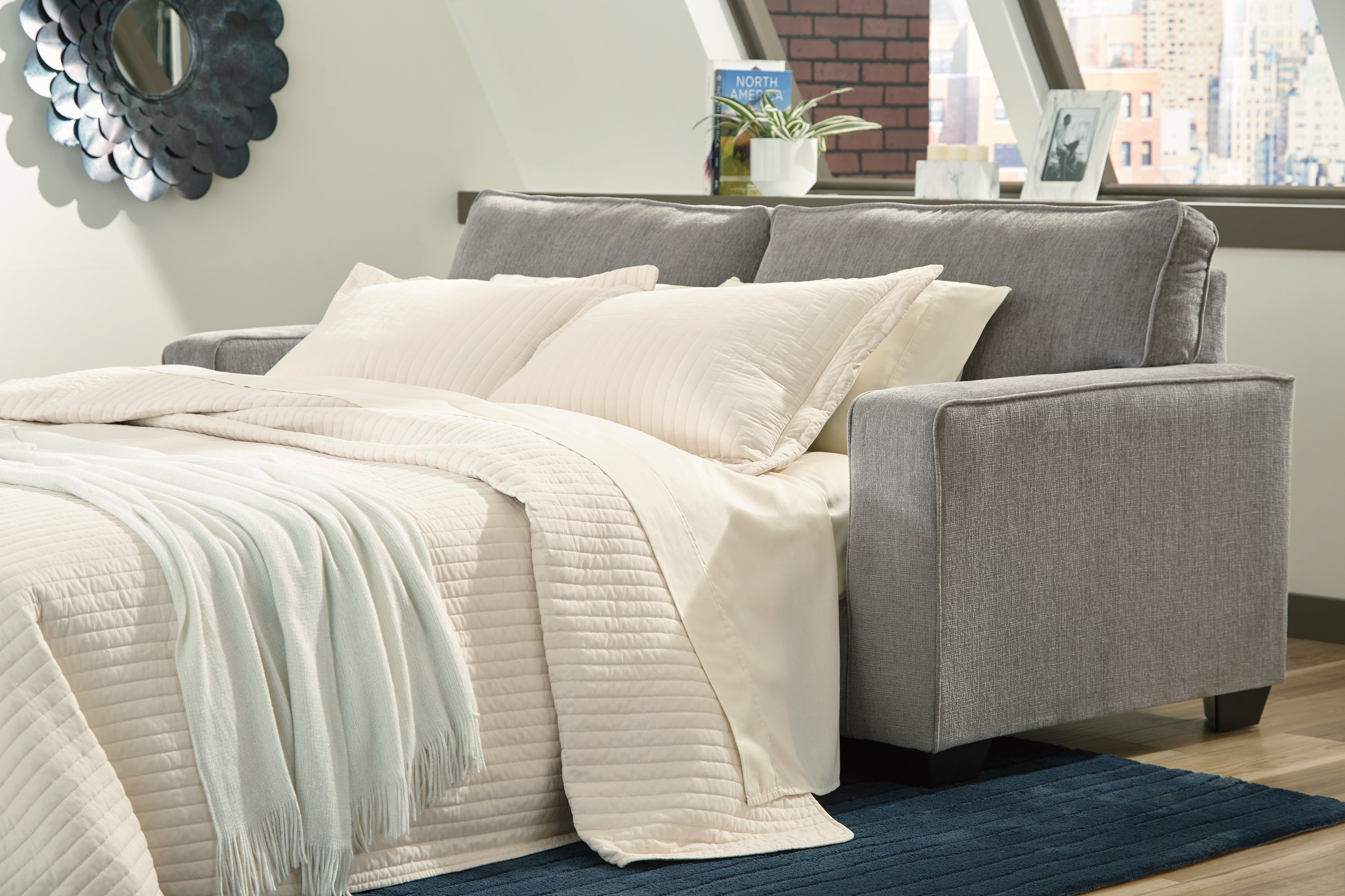 Furniture City Laplace - Ashley Furniture - AltariLiving Room - Oversized Accent Ottoman / Alloy - 8721439