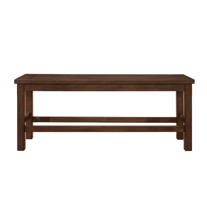 Schleiger - Counter Height Bench - Brown