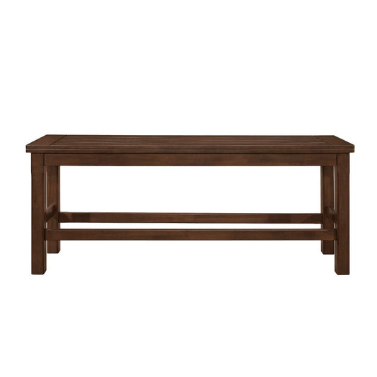 Schleiger - Counter Height Bench - Brown