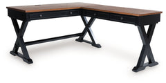 Wildenauer - Home Office Desk And Return - Brown / Black